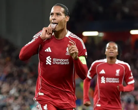 Van Dijk scores last-gasp decisive goal in clash with La Liga side